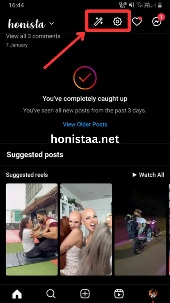 Honista-Settings-Access